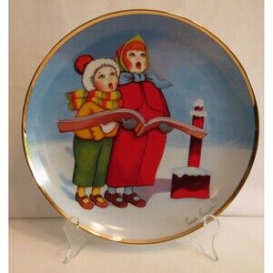 American Lung Association Christmas Plate Christmas Carolers with COA
